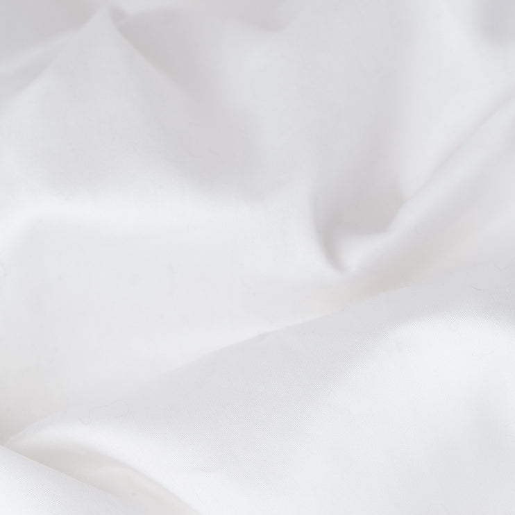 Bettdeckenbezug Manziana, Weiß, 100% ägyptische Baumwolle | URBANARA Satin-Bettwäsche