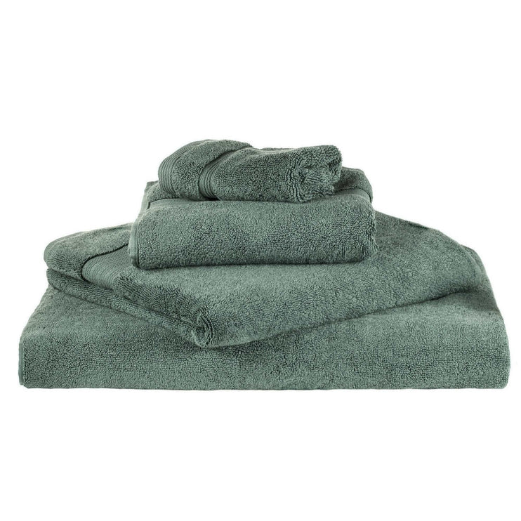 Gemischtes Handtuch Set Salema, Graugrün, 100% Supima Baumwolle