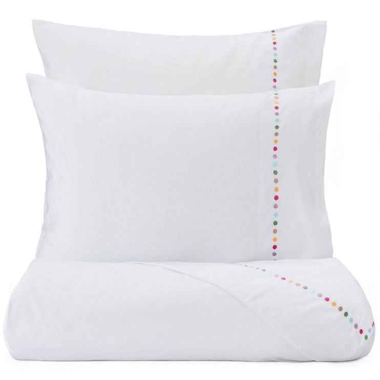 Bettdeckenbezug Mahina, Weiß & Mehrfarbig, 100% Baumwolle