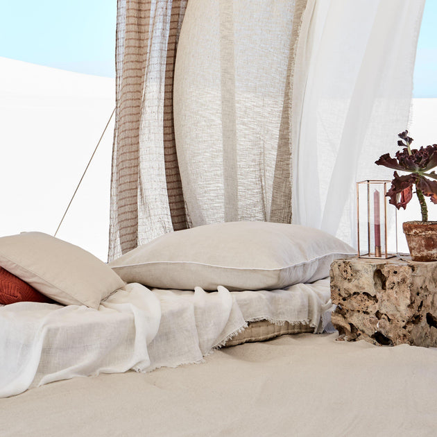 Bettdeckenbezug Terciain Natur & Weiß | Schöne Ideen für Ihr Zuhause | URBANARA