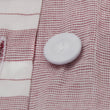 Bettdeckenbezug Izeda, Dunkelrot & Weiß, 100% Baumwolle | Hochwertige Wohnaccessoires