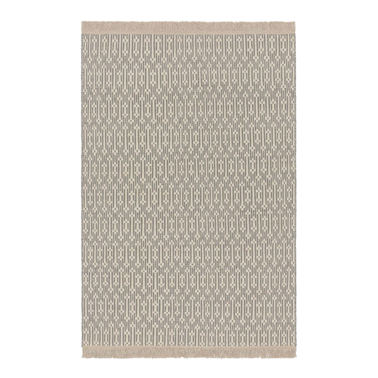 Teppich Lumaco, Grau & Eierschale, 100% Wolle | Hochwertige Wohnaccessoires