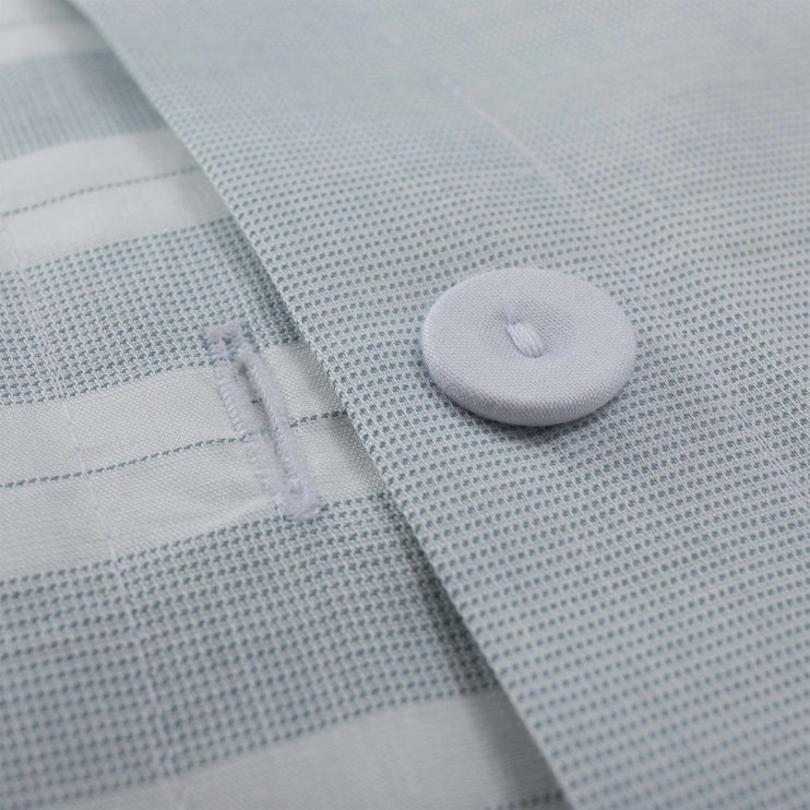 Bettdeckenbezug Izeda in Grün & Weiß aus 100% Baumwolle | Entdecken Sie unsere schönsten Wohnaccessoires