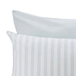 Bettdeckenbezug Izeda, Grün & Weiß, 100% Baumwolle | URBANARA Perkal-Bettwäsche