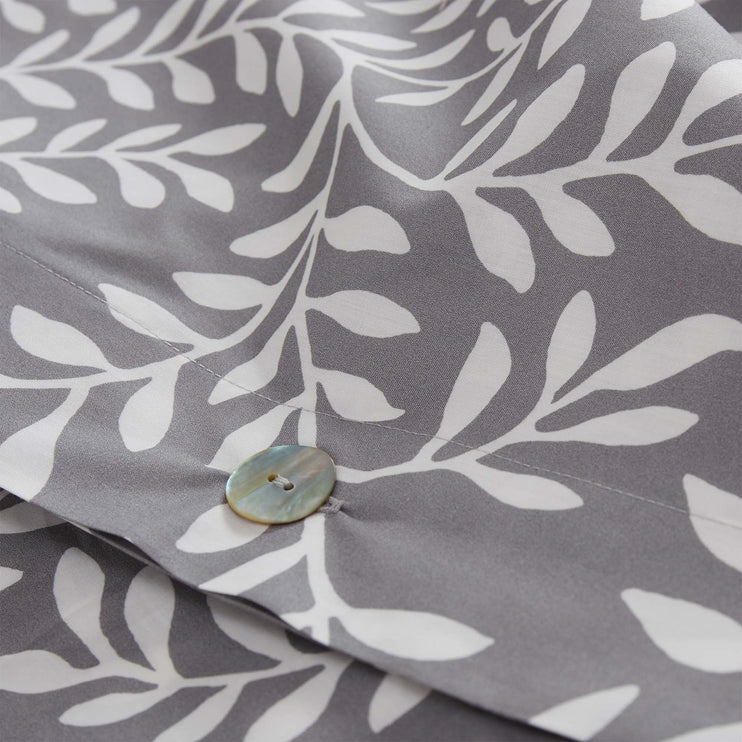 Bettdeckenbezug Aneto, Hellgrau & Weiß, 100% Baumwolle | Hochwertige Wohnaccessoires