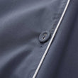 Pyjama Alva, Dunkles Graublau & Weiß, 100% Bio-Baumwolle | Hochwertige Wohnaccessoires