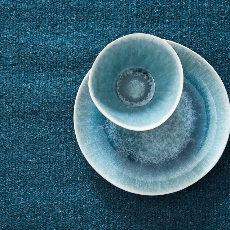 Schalen-Set Caima Türkis & Blau, 100% Keramik | Hochwertige Wohnaccessoires