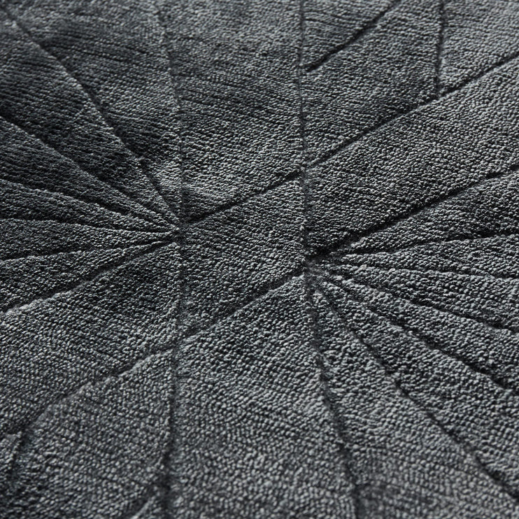 Teppich Arreau, Graublau, 100% Viskose | Hochwertige Wohnaccessoires