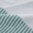 Strandtuch Lalin, Aqua & Weiß, 100% Baumwolle | Hochwertige Wohnaccessoires