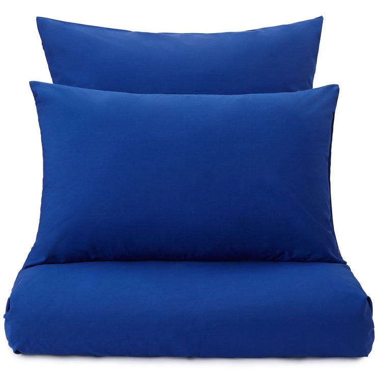 Bettdeckenbezug Perpignan, Ultramarinblau, 100% gekämmte Baumwolle