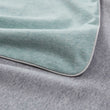 Kissenbezug Coria, Helles Graugrün-Melange & Grau-Melange & Grau, 100% Baumwolle | URBANARA Jersey-Bettwäsche