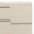 Teppich Dindori Elfenbein-Melange & Grau, 100% Wolle