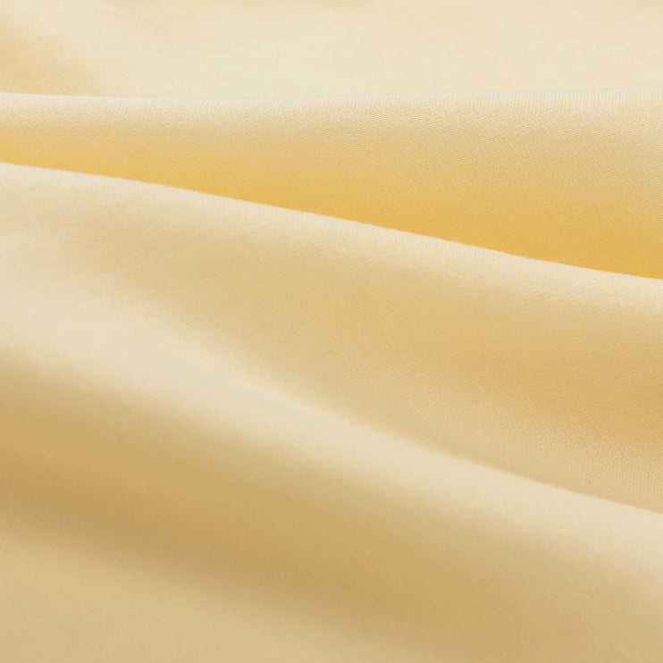 Bettdeckenbezug Formoso, Butter, 70% Tencel & 30% Hanf | URBANARA Satin-Bettwäsche