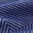 Wolldecke Gotland Ultramarinblau & Creme, 100% Schurwolle | Hochwertige Wohnaccessoires