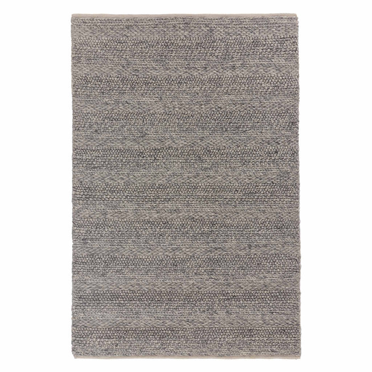 Wollteppich Kagu Grau-Melange, 100% Wolle | URBANARA Wollteppiche