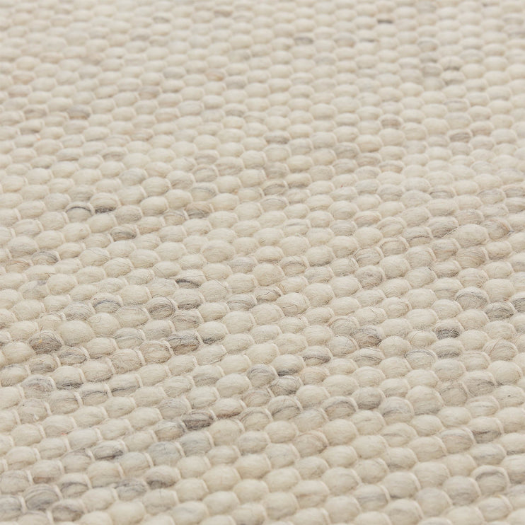 Teppich Kesar Elfenbein-Melange, 60% Wolle & 15% Jute & 25% Baumwolle | Hochwertige Wohnaccessoires