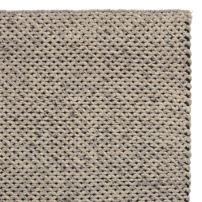 Teppich Lona Grau-Melange & Elfenbein, 70% Wolle & 30% Baumwolle