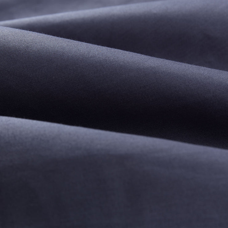 Satin-Bettwäsche Millau Dunkles Graublau, 100% gekämmte und merzerisierte Baumwolle | Hochwertige Wohnaccessoires