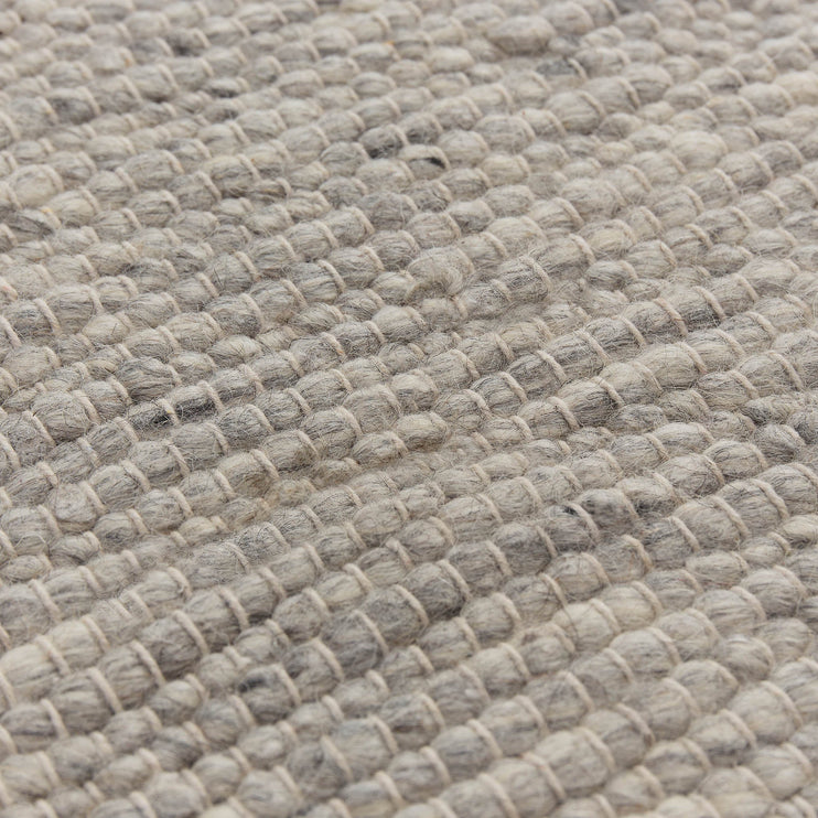 Teppich Palani, Hellgrau-Melange, 100% Wolle | URBANARA Wollteppiche