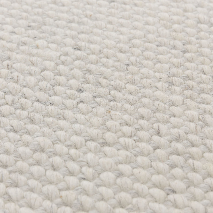 Teppich Palasi Elfenbein & Hellgrau-Melange, 70% Wolle & 30% Polyester | URBANARA Wollteppiche