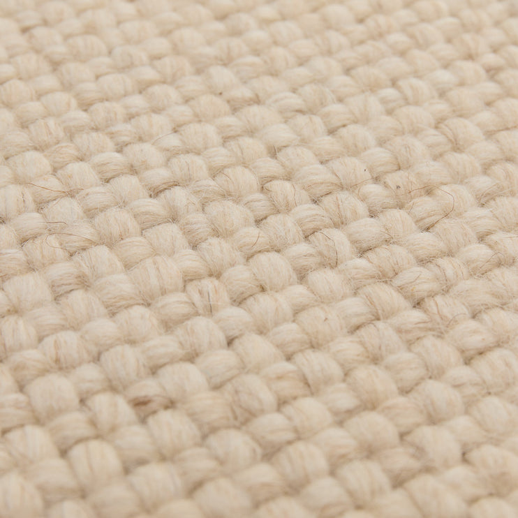 Teppich Palasi, Natürliches Weiß Melange, 70% Wolle & 30% Polyester | URBANARA Wollteppiche