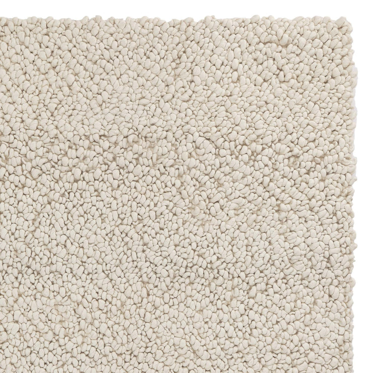 Teppich Panchu, Elfenbein, 45% Wolle & 45% Viskose & 10% Baumwolle