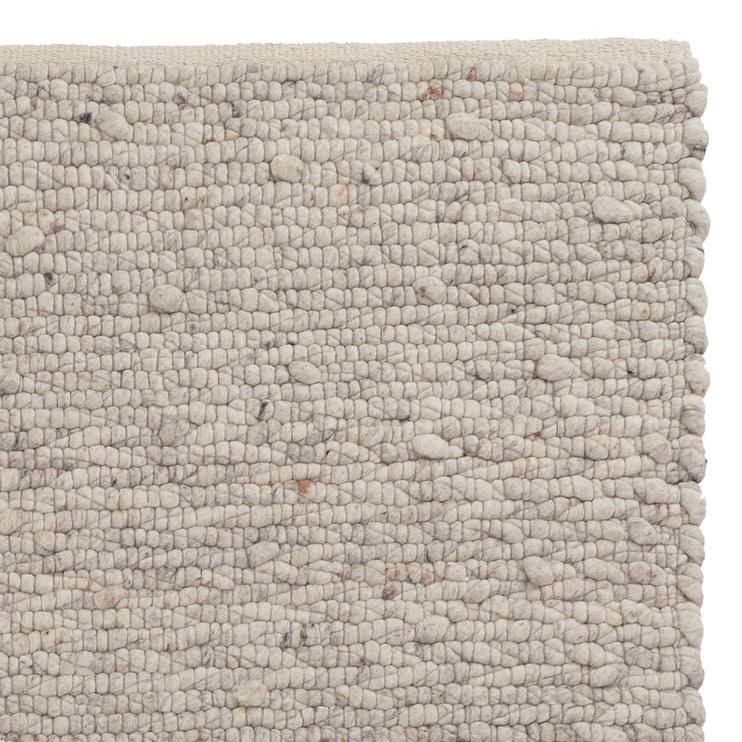 Teppich Sihora Sand-Melange, 100% Wolle & 40% Baumwolle