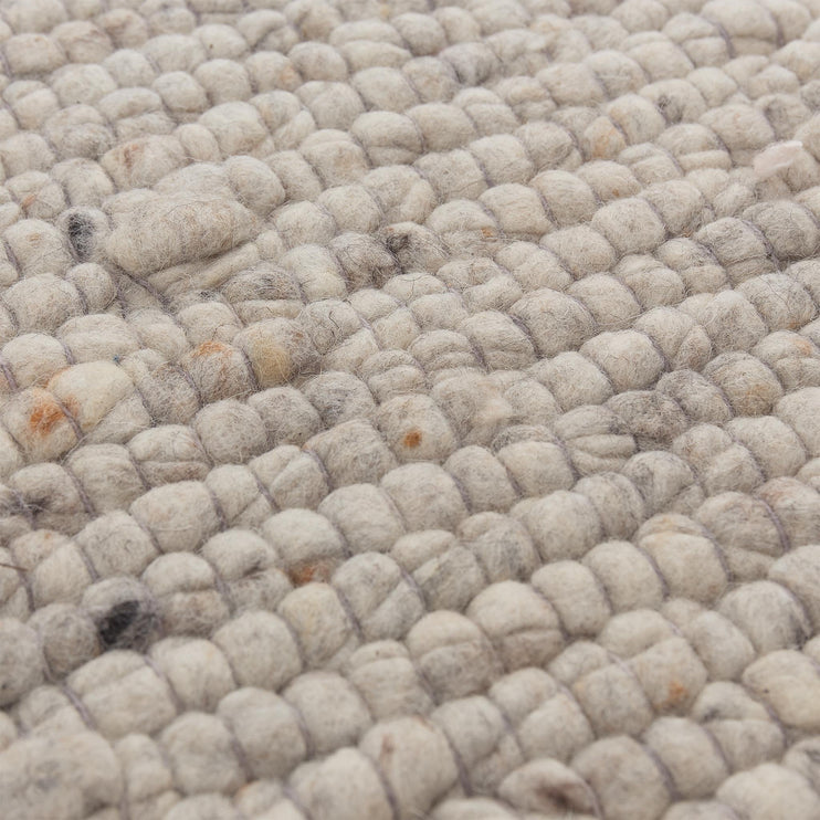 Teppich Sihora Sand-Melange, 100% Wolle & 40% Baumwolle | URBANARA Wollteppiche